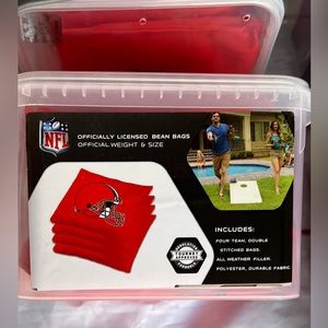 Official NFL Team Sports Bean Bag 4pk